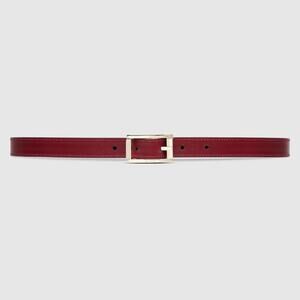 Gucci Reversible Black & Rosso Ancora Leather Belt Size 95 GG Gold Buckle NWOT